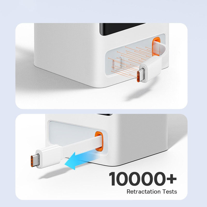 Lisslune | Retractable Cable Fast Charging Digital Power Strip
