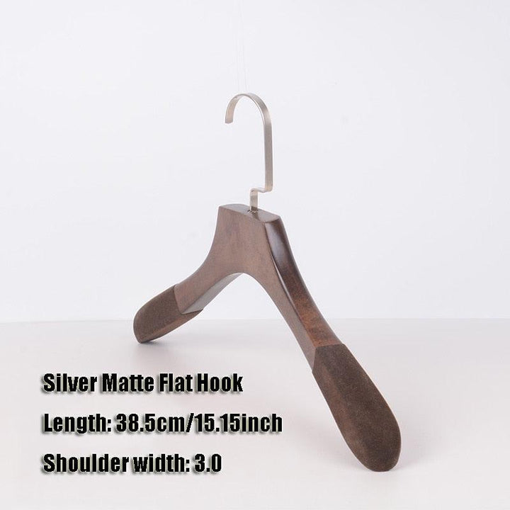 Lisslune | Elegant Wooden Hangers Set with Non-Slip Bar for Improved Closet Style and Organization