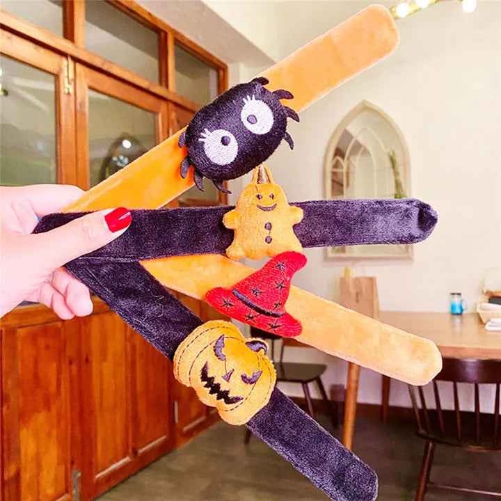 Rynx | Halloween 3D Tube Bracelet Pumpkin Witch Ghost Spider Decoration Bracelet Gift Kids Cartoon Finger Ring Props Party Supplies