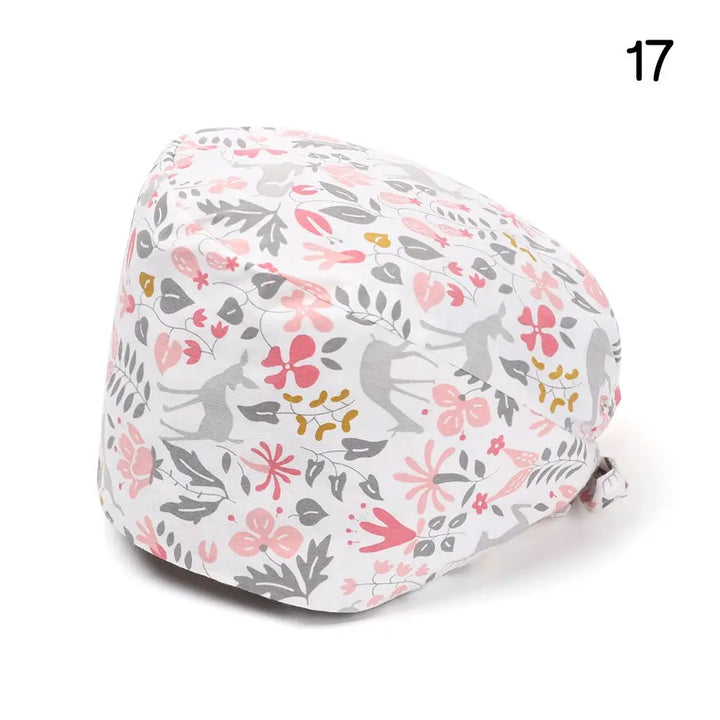 Lisslune | Adjustable surgical cap with ponytail holder and buttons