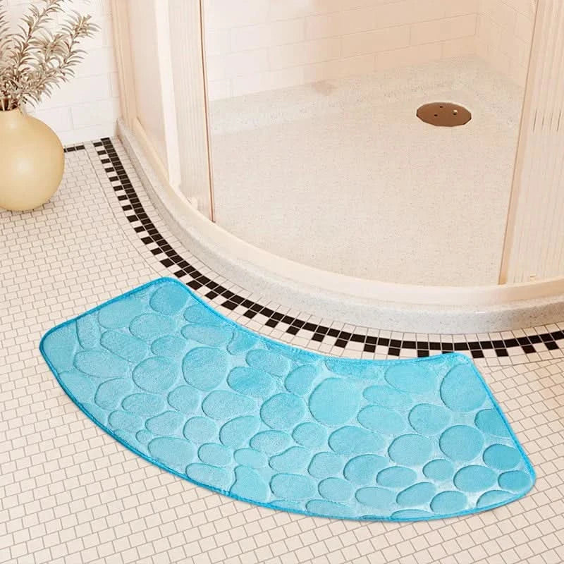 Lisslune | Curved Non-Slip Bathroom Mat with Ergonomic Design