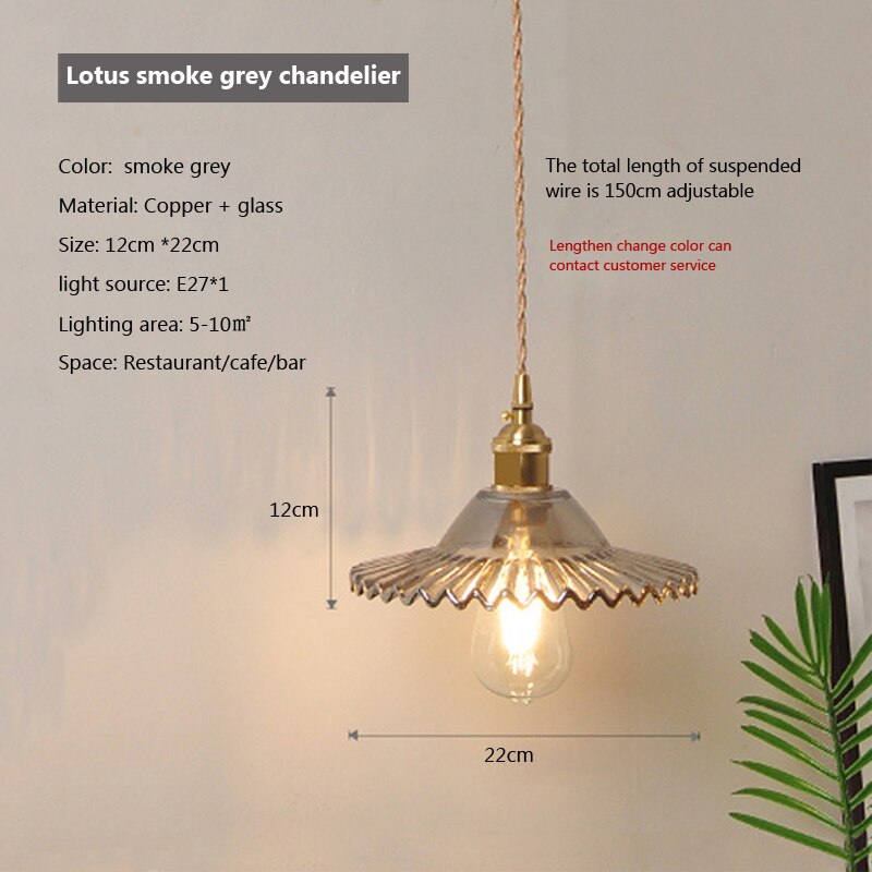 Lisslune | Nordic Brilliance Transparent Glass Pendant Lamp