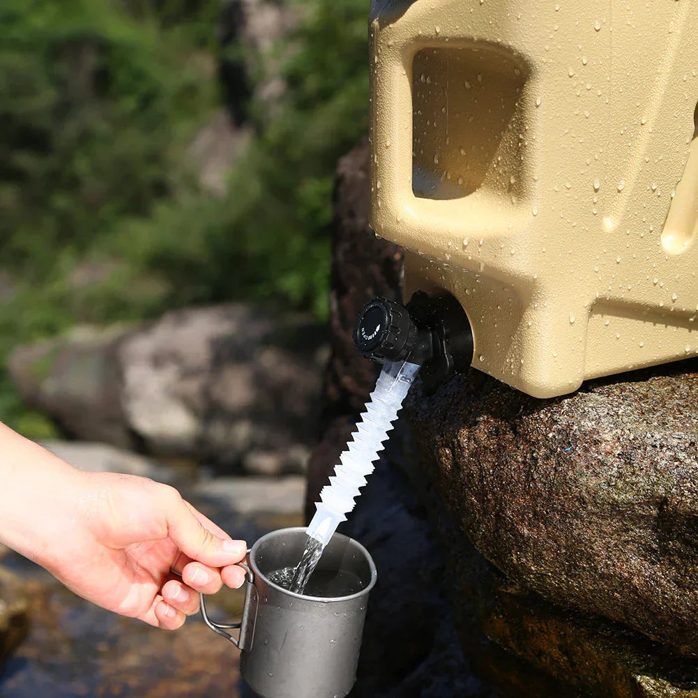 Lisslune | Portable 12L water container with tap – Sturdy canister for outdoor and camping