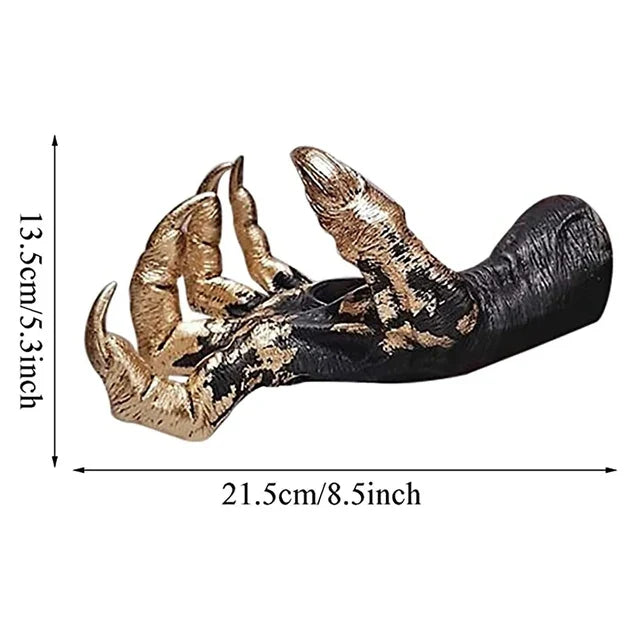 Rynx | Witch Hand Witch Decor Wall Hanging Statues Creative Wall Decoration Resin Aesthetic Art Sculpture Retro Wall Witch Hand Decoration