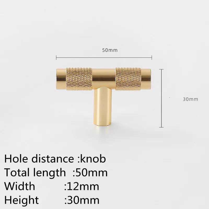Lisslune | Refined Black and Gold Aluminum Cabinet Hardware Collection