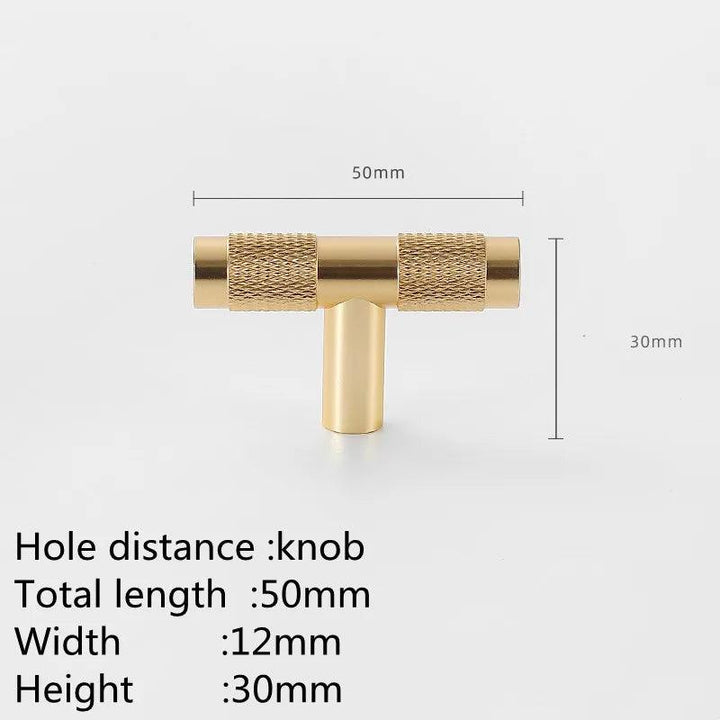 Lisslune | Refined Black and Gold Aluminum Cabinet Hardware Collection