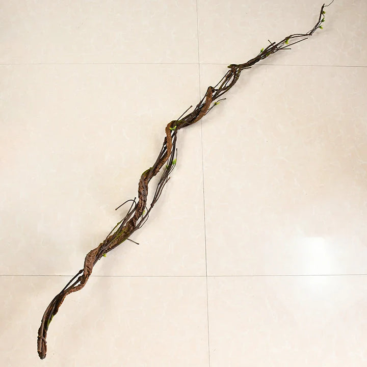 Rynx 180cm Flexible artificial tree rattan vine branch with leaves DIY wreath plant for home garden wedding wall decoration