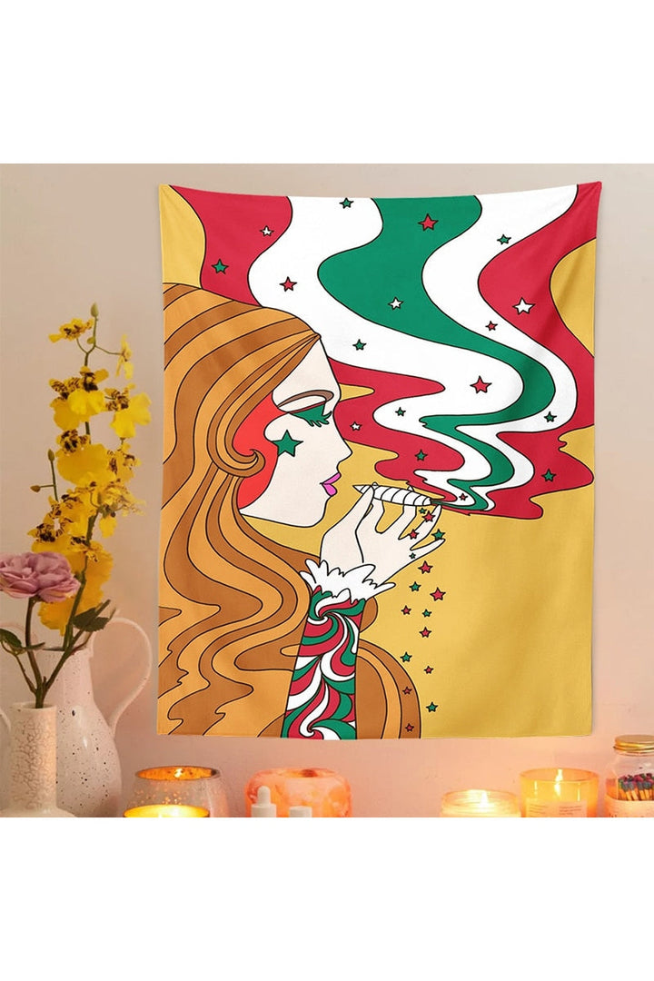 Lisslune | Trippy Girl Tapestry