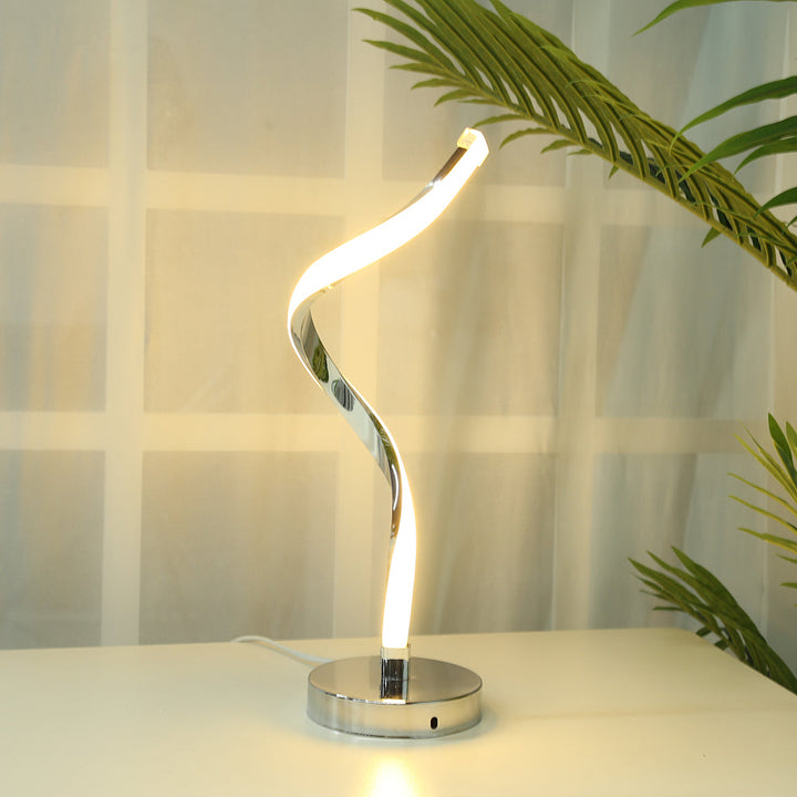 Lisslune | SpiralGlow – LED Desk Lamp with Spiral Design for Bedroom