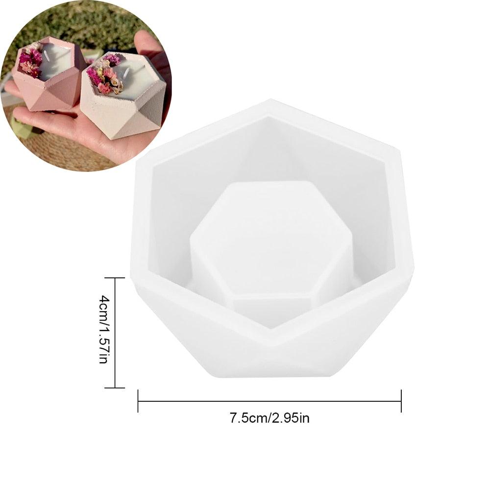 Lisslune | Round Silicone Molds for Creative Candle Holders and Stylish Plant Pots: Elevate Your Home Decor Projects