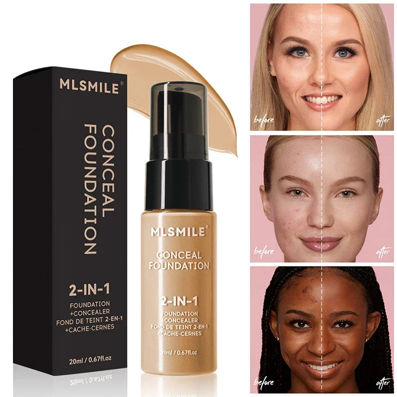 Rynx | Face Foundation Cream Oil Control Matte BBCream Waterproof Long-lasting Concealer Liquid Full Coverage Matte Base Professional Makeup
