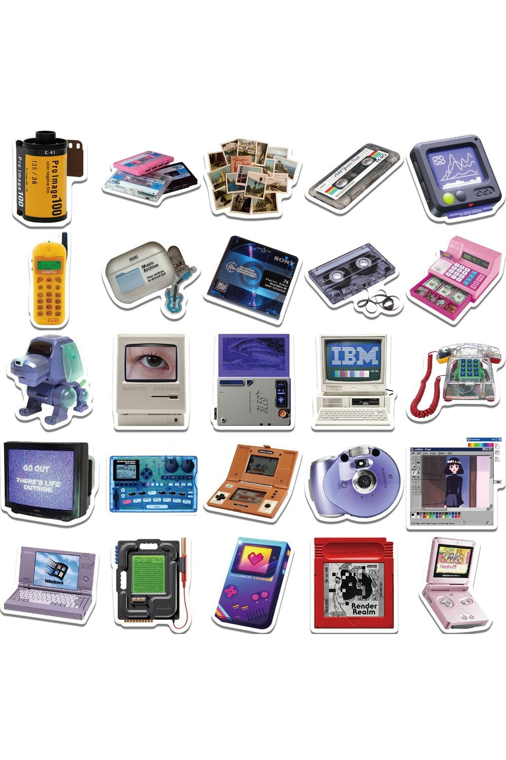Lisslune | Game Console Sticker Set