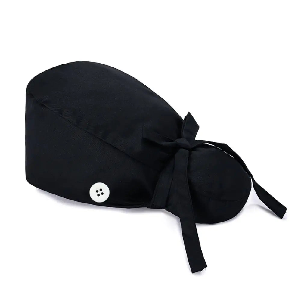 Lisslune | Adjustable surgical cap with ponytail holder and buttons