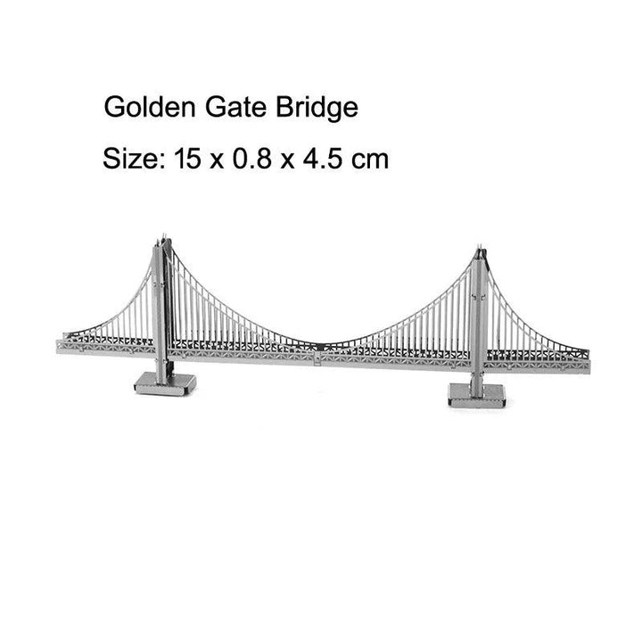 Lisslune | Global Landmark 3D Metal Puzzle Set: Construct and Explore Iconic Structures