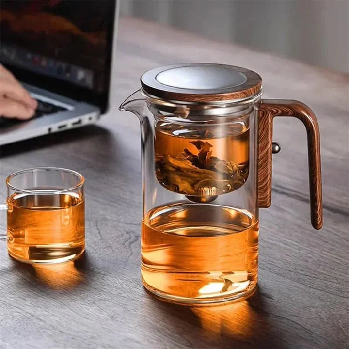 Lisslune | Glass Teapot with Infuser & Wooden Handle – ZenSteep