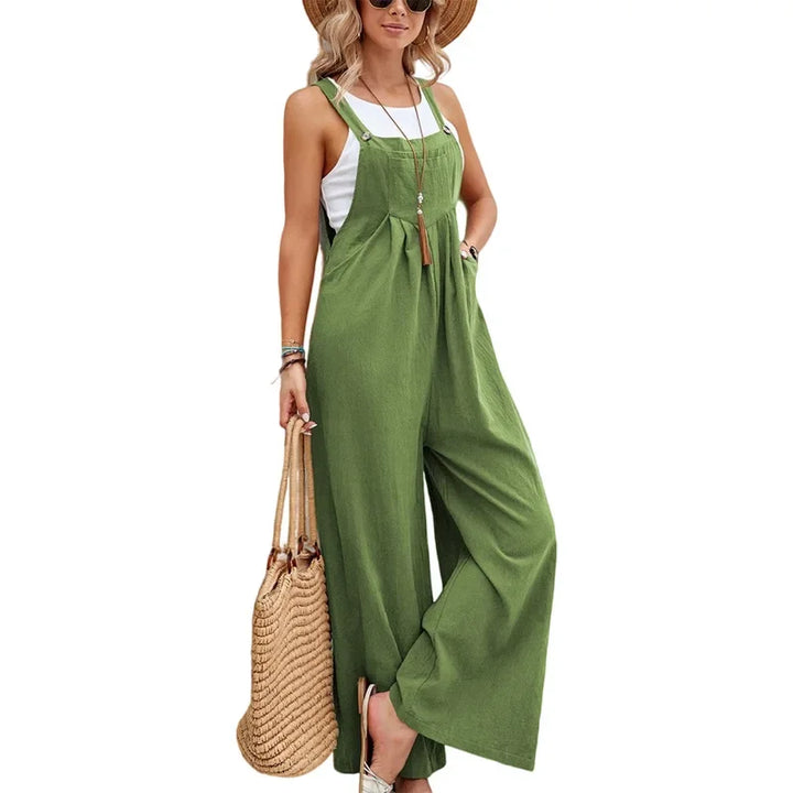 Lisslune | Women's Loose Fit Fashion Overalls Wide Leg Baggy Overalls Jumpsuit Dungarees Summer Jumpsuit Casual Elegant Overalls Summer