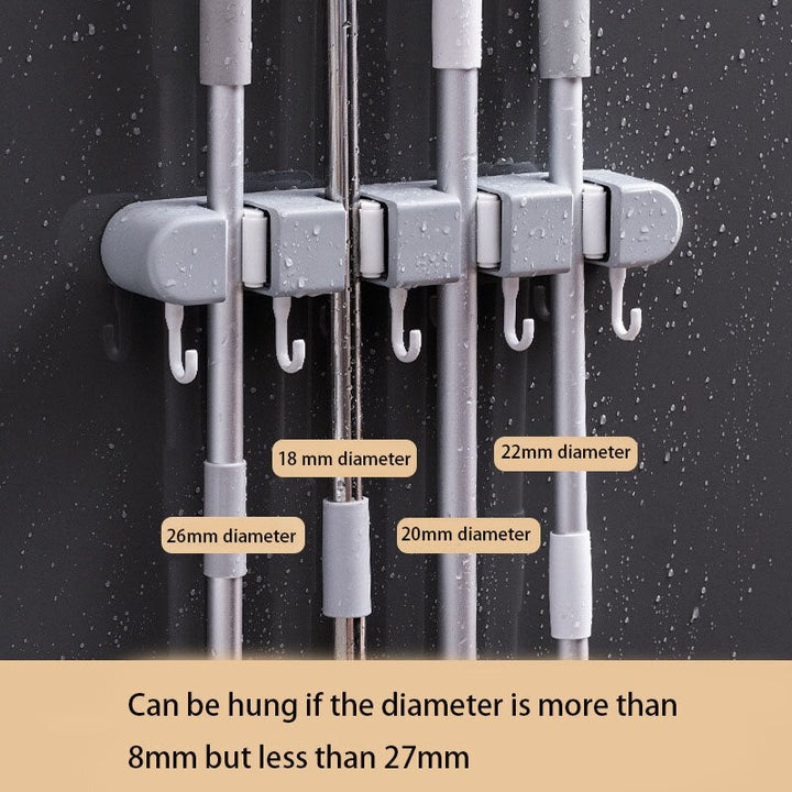 Lisslune | Ultra Clean Wall-Mounted Mop Storage Hook