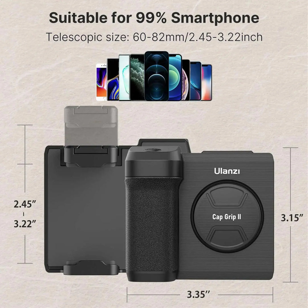 Lisslune | Smartphone Photography Upgrade Kit with Wireless Remote Control & Built-in Makeup Mirror
