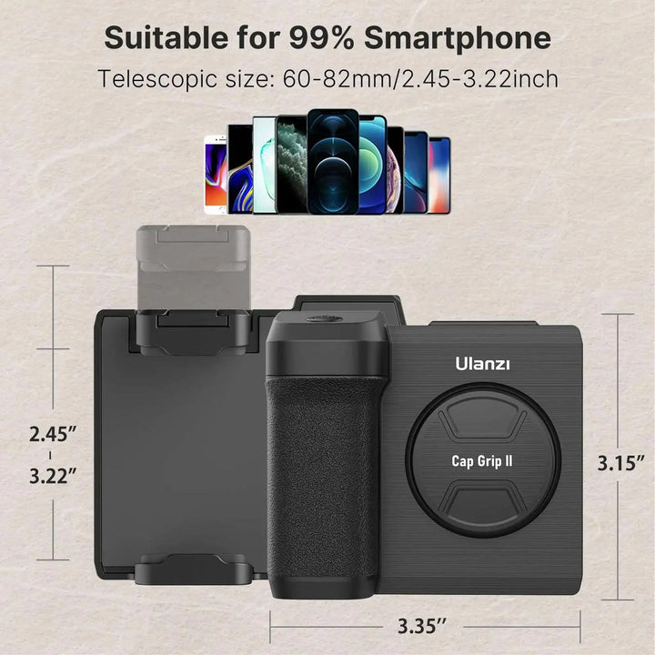 Lisslune | Smartphone Photography Upgrade Kit with Wireless Remote Control & Built-in Makeup Mirror