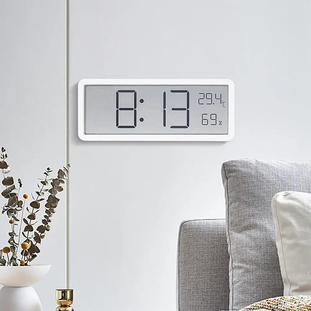 Lisslune | TimeVibe Large LED Digital Wall Clock with Temperature & Humidity Display