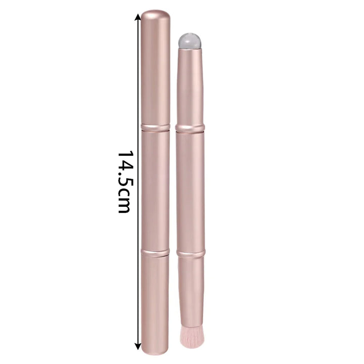 Rynx | Silicone Lip Brush Double-Sided Fiber Concealer Brush Soft Fiber Lipstick Applicator Makeup Brush Multipurpose Cosmetic Tools