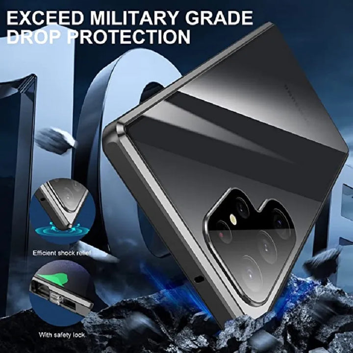Lisslune | Metal Aluminum Alloy 360 Case with Safety Closure for Samsung Galaxy S24-S23 Series