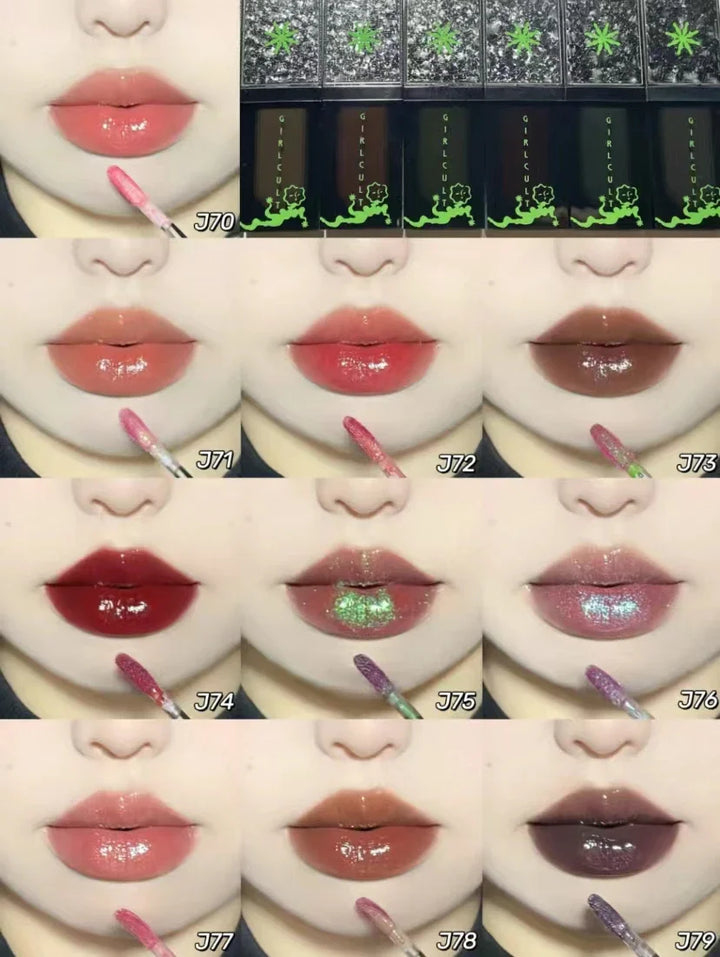 Rynx | Liaozhai Lipgloss Pearl Chameleon Shimmer Lip Tint Long-lasting Moisturizing Lipstick 3.5g Halloween Dark Cosmetics