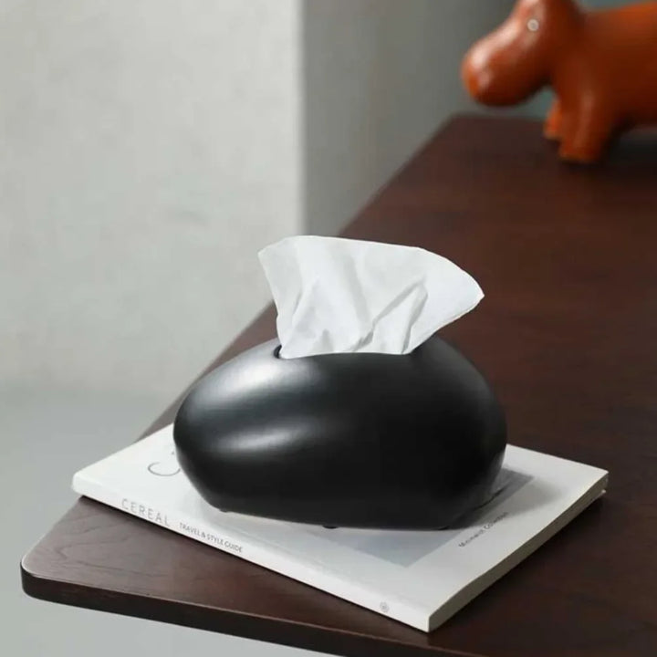 Rynx | Nordic Fabric Box Ceramic Bedroom Paper Storage Box New Office Decorative Household Towel Holder High Quality Napkin Dispenser