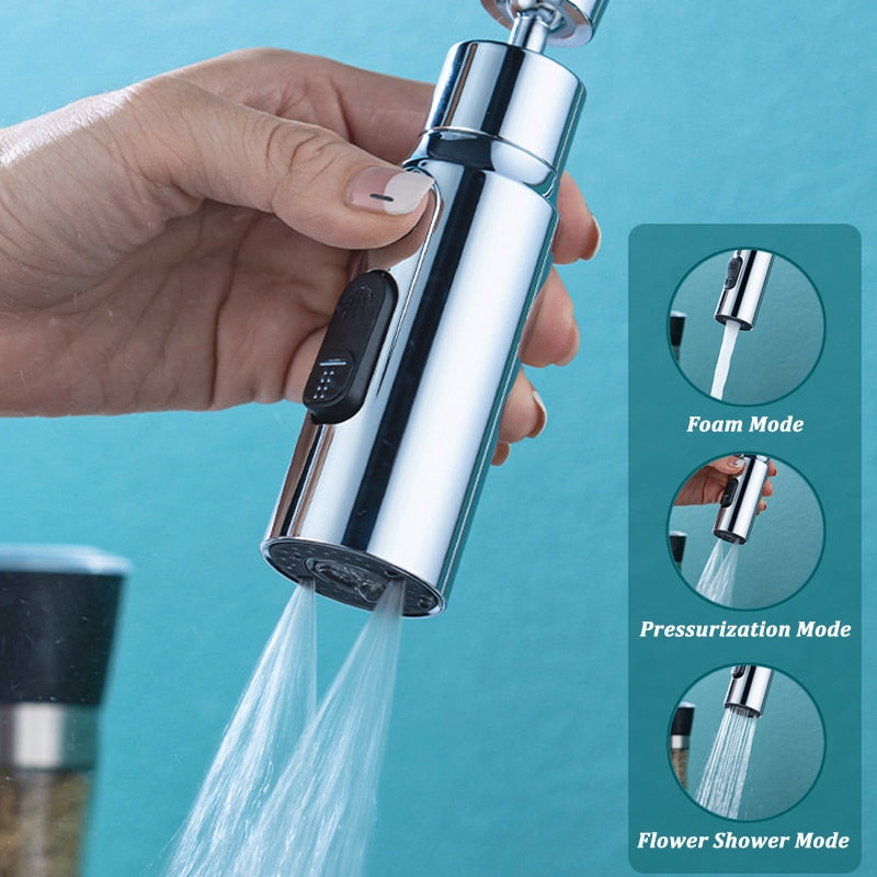 Lisslune | 3-Mode Anti-Splash Faucet Adapter