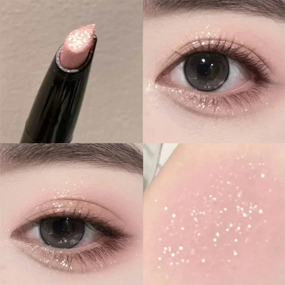 Rynx | Pearl Eyeshadow Pencil Glitter Eyeshadow Make-up waterproof Shimmer Silk Spinner Liner Pencil Cosmetics Beauty Make-up Tool