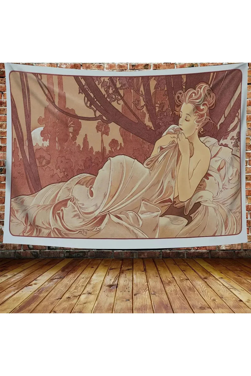 Lisslune | Nouveau Flower Goddess Tapestry