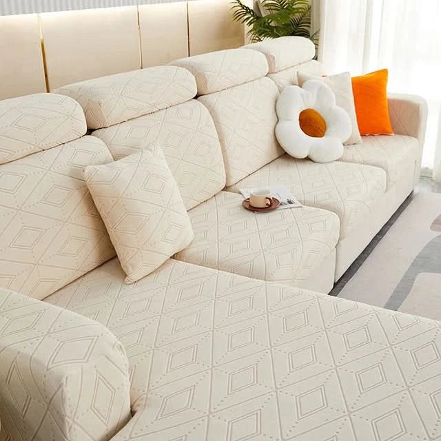 Lisslune | SlipBliss - Elegant Jacquard Non-Slip Sofa Cover