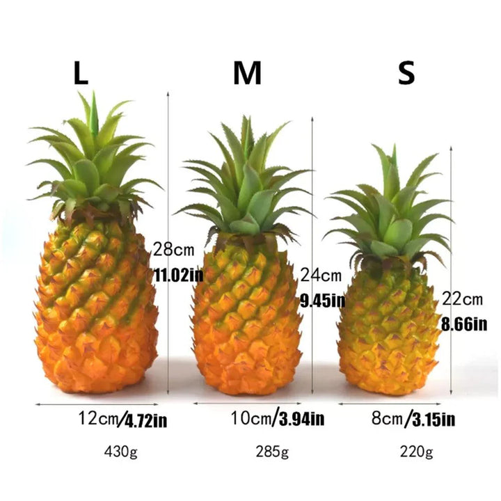Lisslune | Vibrant Large Foam Yellow Pineapple for Craft and Decoration Displays