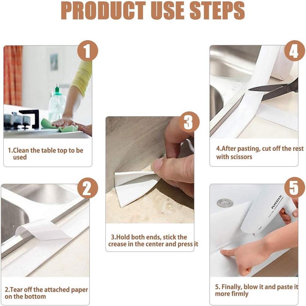 Lisslune | Ultimate waterproof sealing tape for effortless home improvements in kitchens and bathrooms