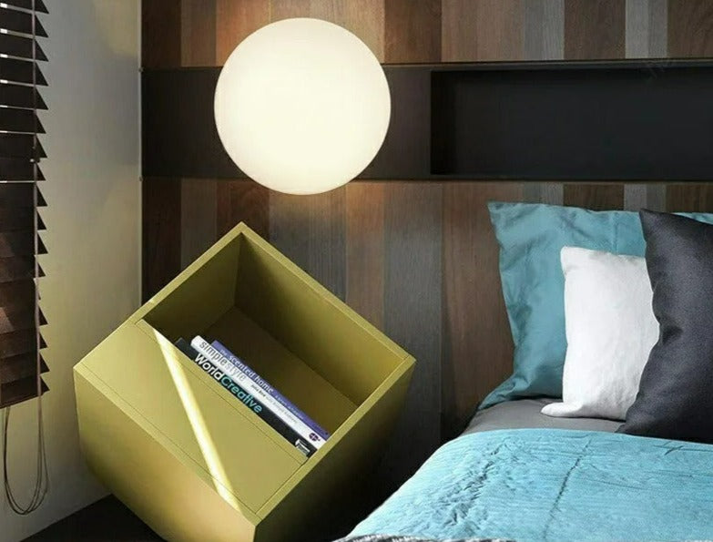 Lisslune | GlaciaLuxe – Minimalist Wall Lamp with Glass Stone Design