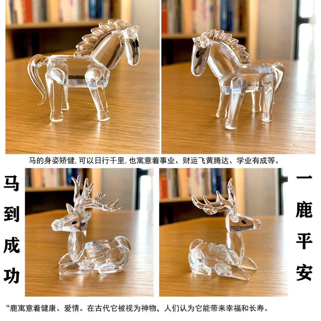 Lisslune | Super cute animal crystal ball figures