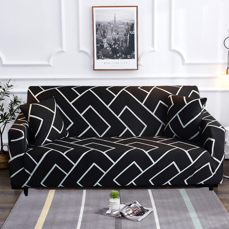 Lisslune | Modern Non-slip Colorful Elastic Sofa Cover