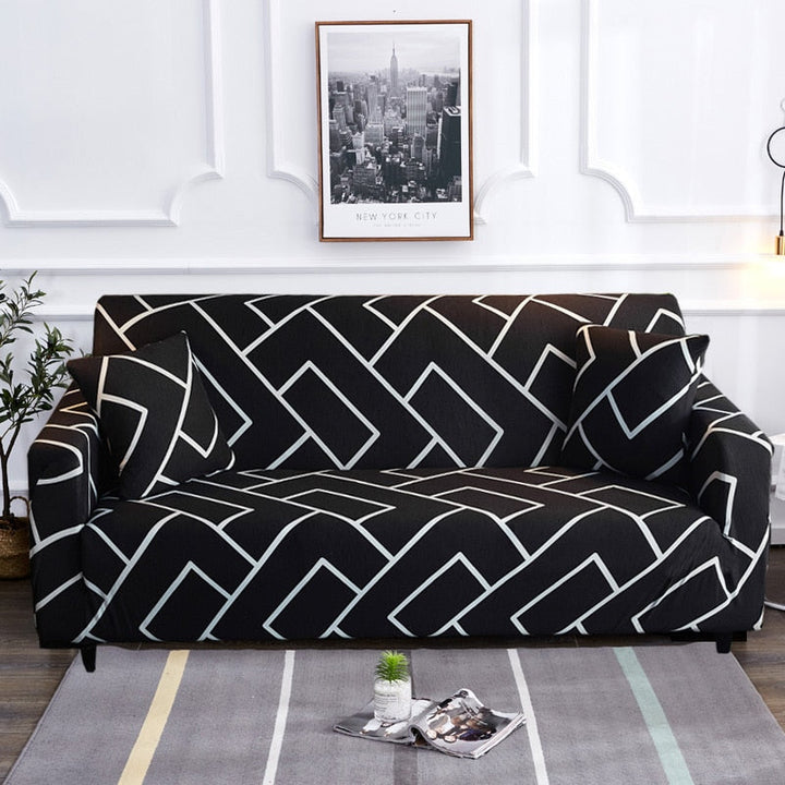 Lisslune | Modern Non-slip Colorful Elastic Sofa Cover