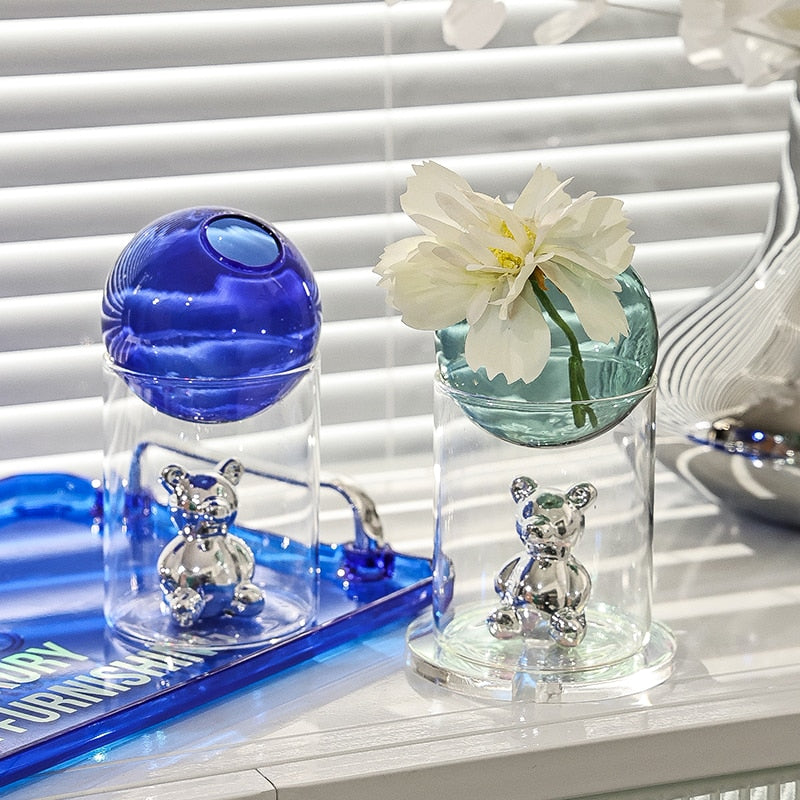 Lisslune | SphereGlow - Unique minimalistic glass vase