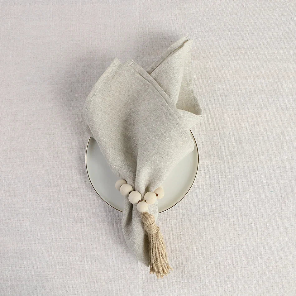 Rynx | 12PCS pure linen table napkins, 40x40cm sage green soft comfortable tea towel, square napkin for wedding dinner party decoration
