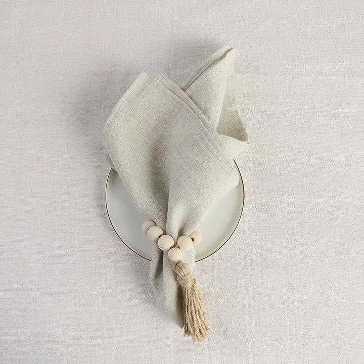 Rynx | 12PCS pure linen table napkins, 40x40cm sage green soft comfortable tea towel, square napkin for wedding dinner party decoration