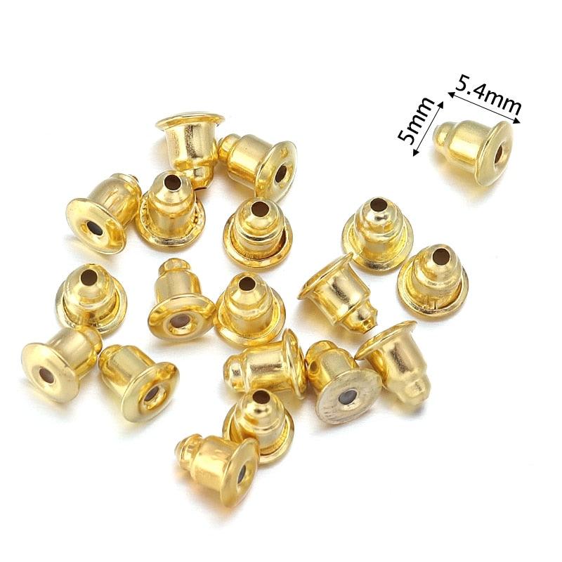 Lisslune | 500 Rubber Earring Back Stoppers: Essential Materials for Comfortable and Secure Jewelry Creations
