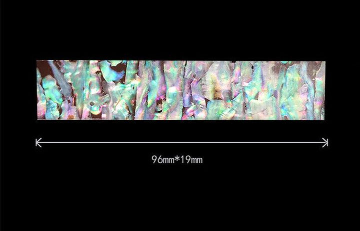 Lisslune | Bright shimmering abalone celluloid guitar head veneer sheet for luthiers - 1PC inlay strip