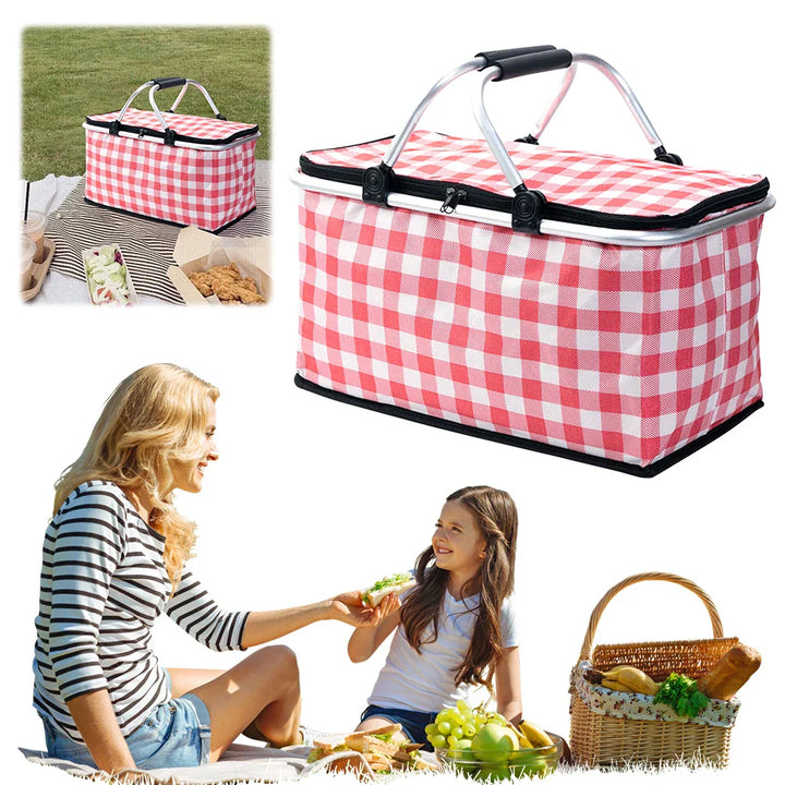 Rynx | Portable Lunch Cooler Bag Foldable Insulation Picnic Ice Pack Food Thermos Bag Beverage Carrier Insulated Bags Food Delivery Bag