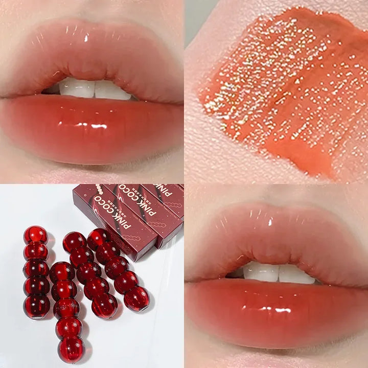 Rynx | Mirror Lipstick Lip Glass Mist Rose Long-lasting moisturizing Nude Lipsticks Lipgloss Non-sticky Sexy Lip Makeup Cosmetics