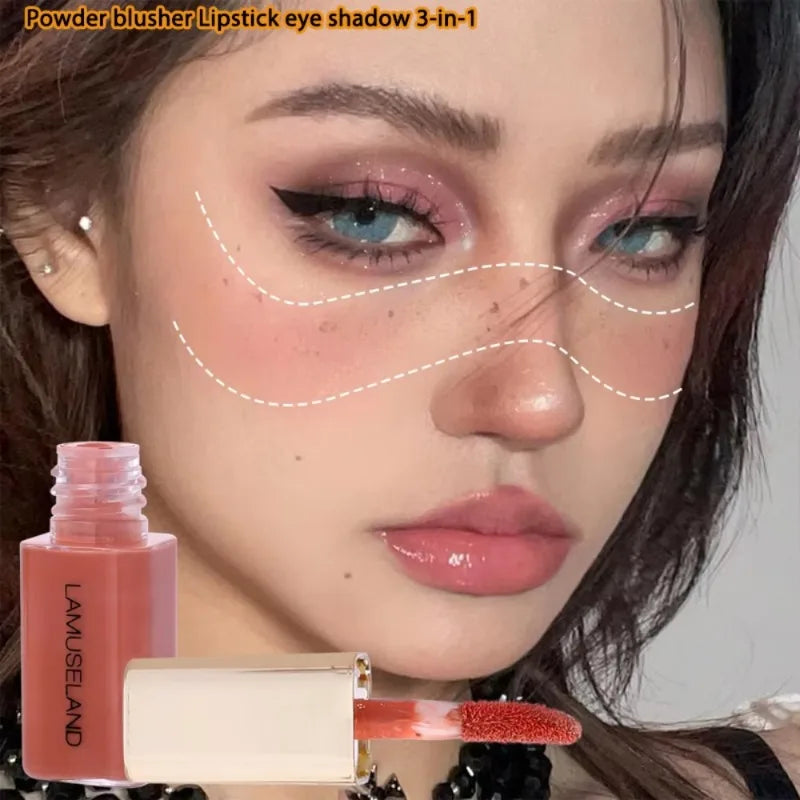 Rynx | Velvet Mini Face Matte Liquid Blush Long-lasting Silky Smooth Cheeks Eyes Blush Highlighter Stick Waterproof Contour Cosmetics