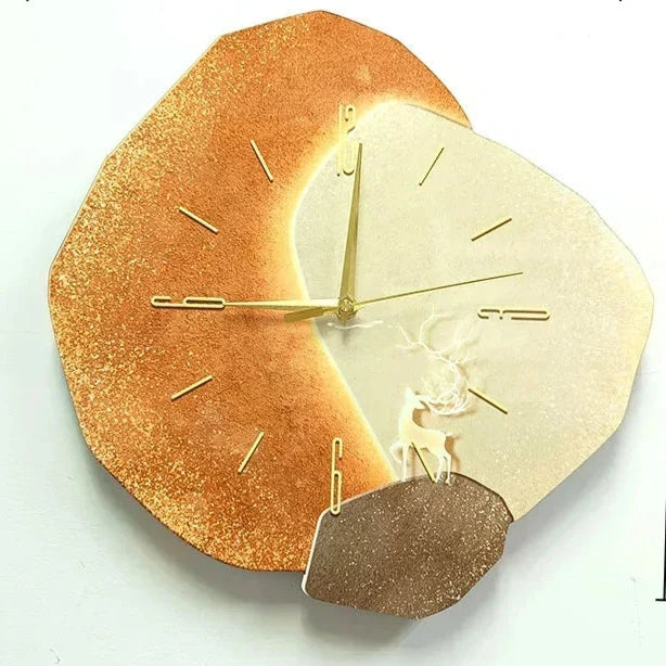 Lisslune | Modern Wall Clocks for Living Room – Elegant and Aesthetic Clock with Silent Function