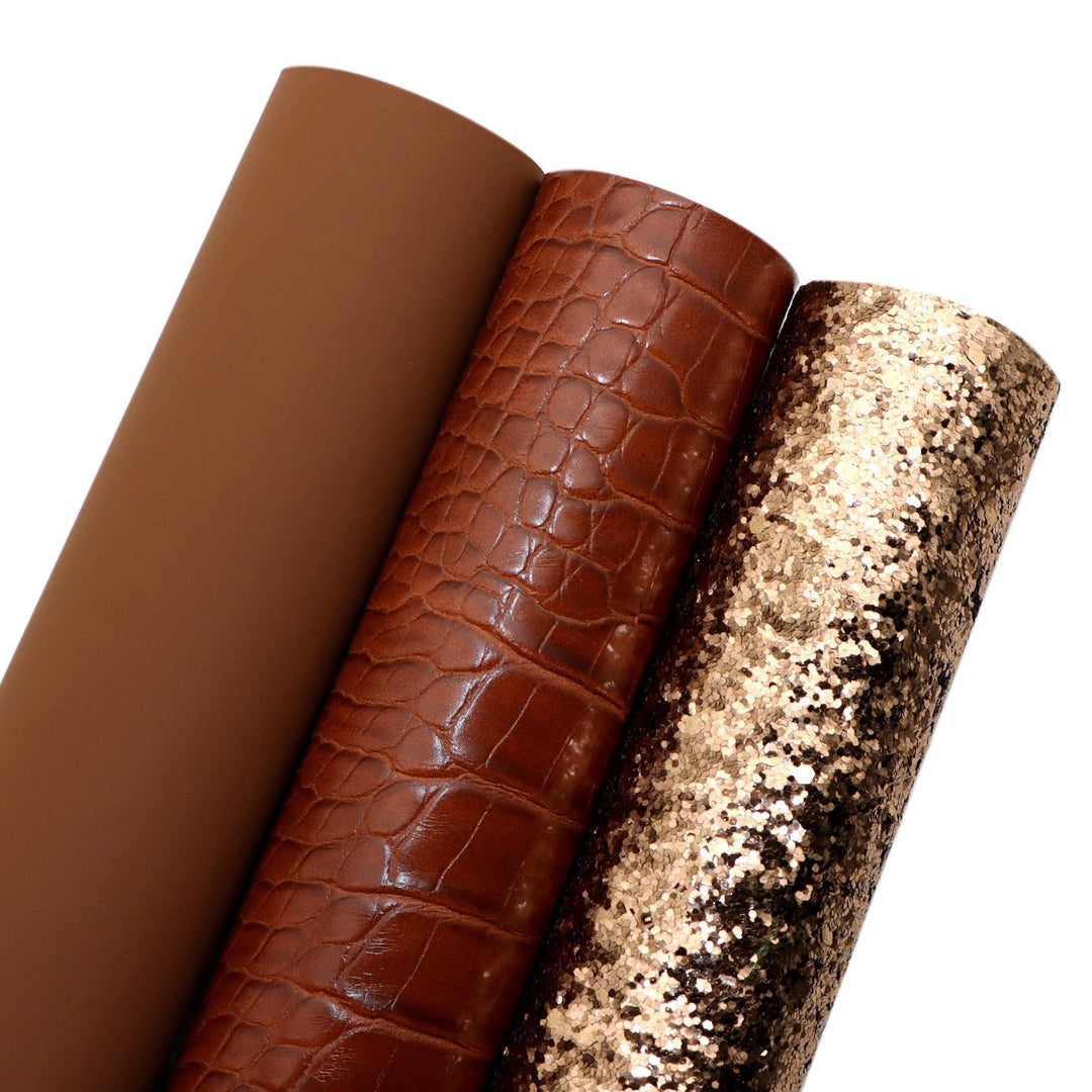 Lisslune | Glamorous Synthetic Leather DIY Craft Kit: Sparkle & Shine Bundle