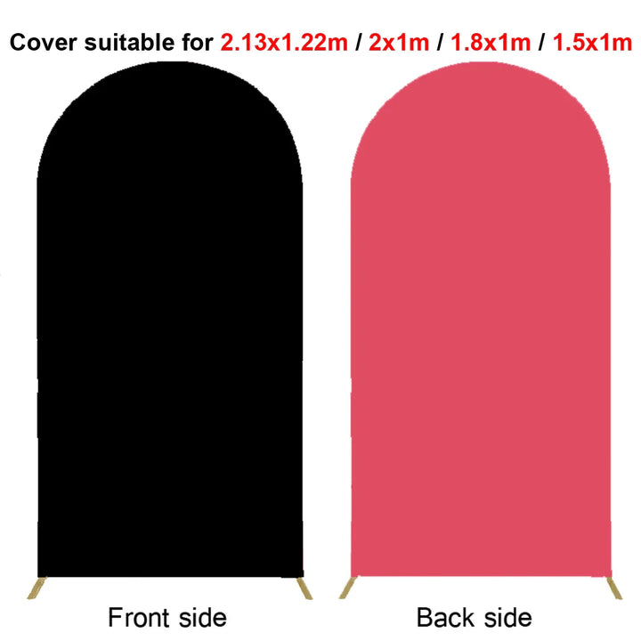 Rynx | 2M Metal balloon arch background stand birthday balloons party backdrop covers photo shoot double-sided elastic fabric background