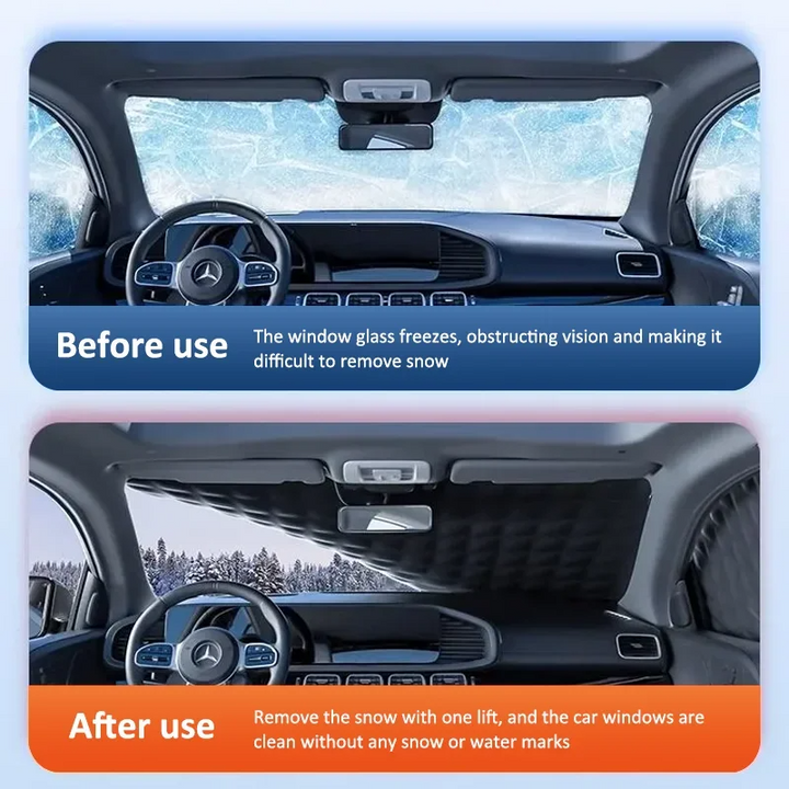 Lisslune | AllWeather Shield – Magnetic Windshield Protector for Car, Anti-Frost & UV